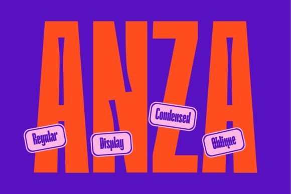 Anza: A Bold Condensed Sans for Modern Headlines