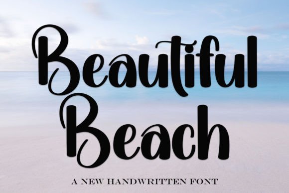 Beautiful Beach: A Stylish Handwritten Font for Modern Design