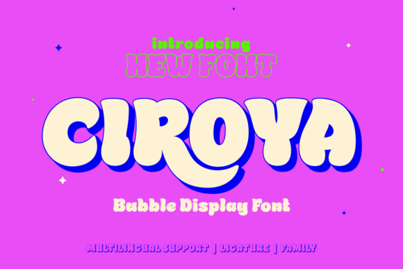 Ciroya: A Bold Typeface Universe for Vibrant Designs