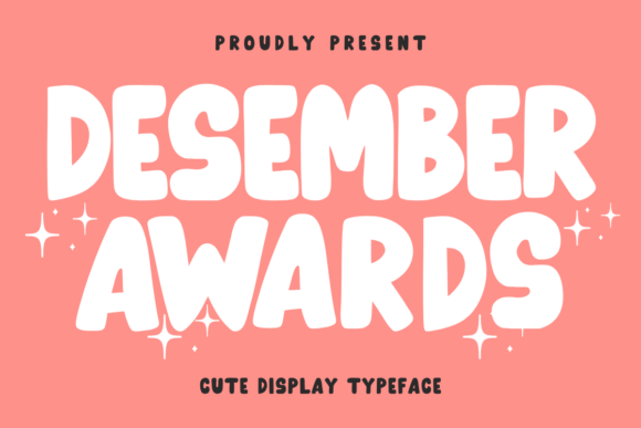 Desember Awards: Bold Retro Typography for Cheerful Designs