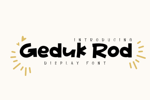 Geduk Rod: The Perfect Messy Font for Your Events