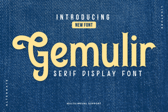 Gemulir: Elevate Your Design with Classic Serif Elegance