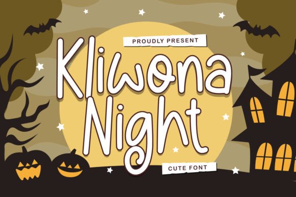 Kliwona Night: The Perfect Spooky-Cute Display Font