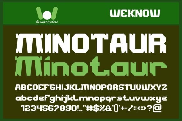 Minotaur: The Bold Techno-Sci-Fi Font for Modern Brands