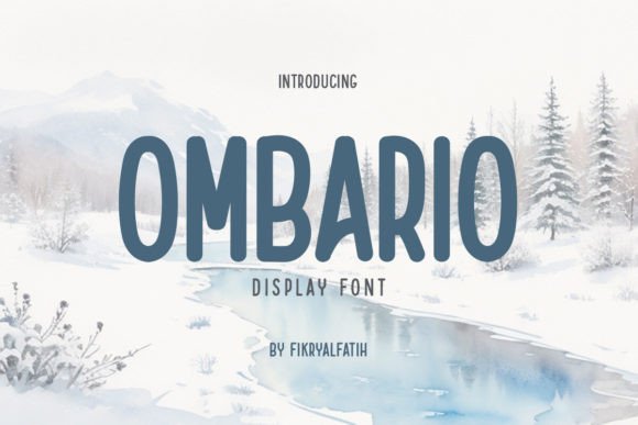 Ombario: The Cheerful Display Font for Winter Branding