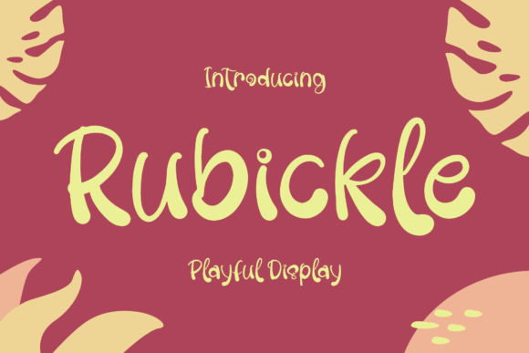 Rubickle: The Unique Display Font That Elevates Your Brand
