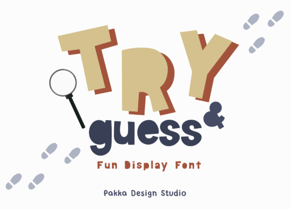 Try and Guess: Bold Typography for Impact