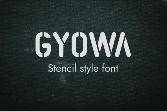 Why Gyowa Stencil Font is the Ultimate Choice for Modern Military-Style Branding
